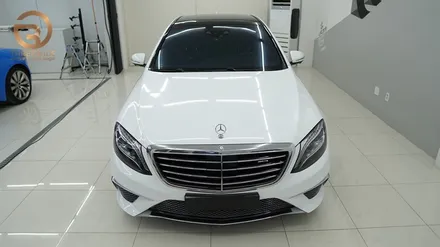 (분당 PPF) 벤츠 S65 AMG 유광 화이트 전체 랩핑 / 성남시 수정구 시흥동