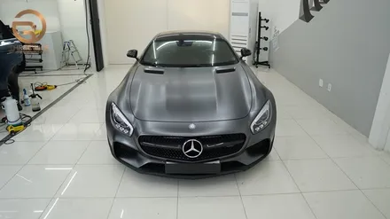 (분당 PPF) 벤츠 AMG GTS 에디션1 사틴그레이 전체랩핑 / 성남시 수정구 시흥동