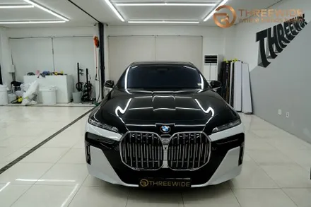 분당 BMW i7, 상단 투톤 고광택 투톤 랩핑 시공기 (#전체 #부분 #마이바흐룩 #판교 #코치라인) / 성남시 수정구 시흥동