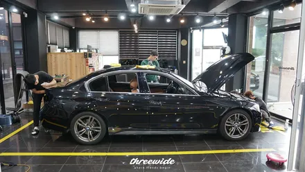 bmw 320d [사틴블랙 전체랩핑] / 성남시 수정구 시흥동
