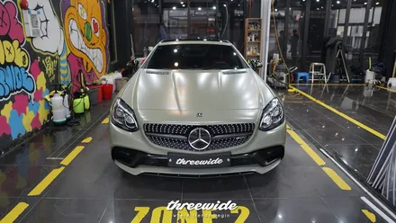 벤츠 SLC43AMG [사틴 카키 그린 전체랩핑] / 성남시 수정구 시흥동