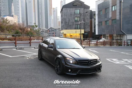 메르세데스 벤츠 C63 [사틴블랙 전체랩핑] / 성남시 수정구 시흥동