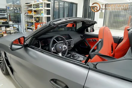 BMW Z4, BMW 매니아들이 즐겨 찾는 분당 랩핑 전문 센터! (#에이버리 #사틴다크그레이 #무광랩핑 #분당 #판교) / 성남시 수정구 시흥동