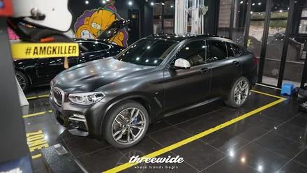 bmw x4 M40D [사틴 블랙 전체랩핑] / 성남시 수정구 시흥동