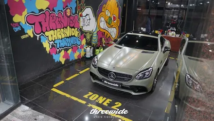 벤츠 SLC43AMG [사틴 카키 그린 전체랩핑] / 성남시 수정구 시흥동