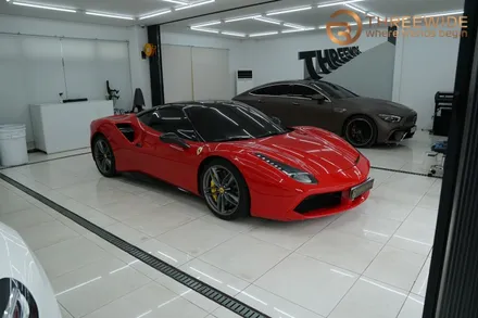 <분당/강남 랩핑 PPF 전문> 페라리488 gtb 옵션 대신 카본 블랙 패키지로 대변신 했어요!! / 성남,판교,분당.강남