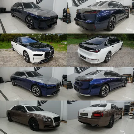 bmw i7 투톤랩핑 블랙ppf / 성남,판교,분당.강남