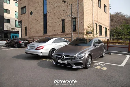 벤츠 CLS400 [사틴그레이 랩핑, 실내 카본랩핑] / 성남시 수정구 시흥동