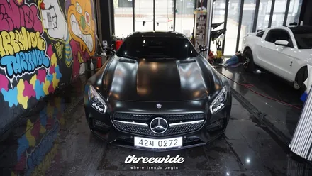 벤츠 AMG GT [사틴블랙 전체랩핑] / 성남시 수정구 시흥동