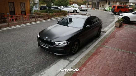 BMW 520D [사틴 블랙 전체랩핑] / 성남시 수정구 시흥동