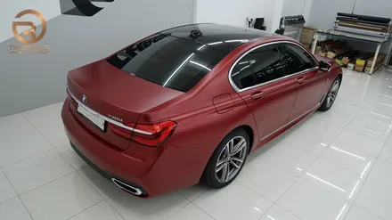(분당 PPF) BMW 730D 사틴 뱀파이어 레드 랩핑 / 성남시 수정구 시흥동