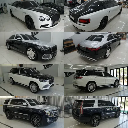 bmw i7 투톤랩핑 블랙ppf / 성남,판교,분당.강남