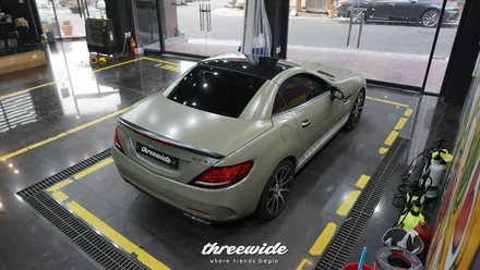 벤츠 SLC43AMG [사틴 카키 그린 전체랩핑] / 성남시 수정구 시흥동