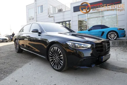 W223 S클래스 실내를 쓰리와이드 카본랩핑으로 순정 카본옵션처럼 만들었습니다. / 성남,판교,분당.강남