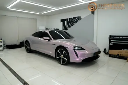 국내 최초 컬러, 볼케이노 그레이 퍼플 프리미엄 (#포르쉐 #타이칸 #전체 랩핑 #분당 #판교) / 성남시 수정구 시흥동
