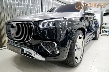 분당 벤츠 GLS 마이바흐 프리미엄 투톤 랩핑 시공기 (#분당 #판교 #실버 #고광도 #고광택 #코치라인 #PPF) / 성남시 수정구 시흥동
