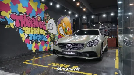 벤츠 SLC43AMG [사틴 카키 그린 전체랩핑] / 성남시 수정구 시흥동