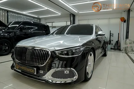마이바흐 S580, 벤츠 투톤 컬러가 고민 중이라면! (#듀오톤랩핑 #코치라인 #매뉴팩처 #분당 #판교) / 성남시 수정구 시흥동