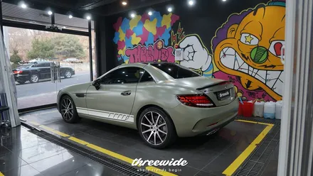 벤츠 SLC43AMG [사틴 카키 그린 전체랩핑] / 성남시 수정구 시흥동