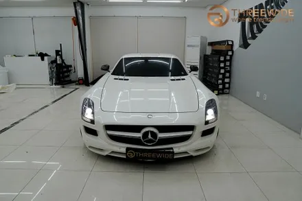 분당 벤츠 SLS, 오래된 PPF 황변이 생겼다면 이런 방법으로!? (#벤츠 #SLS #AMG #PPF제거 #광택 #분당 #판교) / 성남시 수정구 시흥동