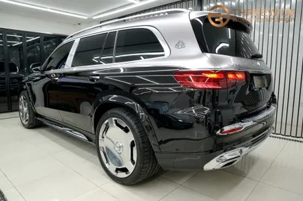 분당 벤츠 GLS 마이바흐 프리미엄 투톤 랩핑 시공기 (#분당 #판교 #실버 #고광도 #고광택 #코치라인 #PPF) / 성남시 수정구 시흥동