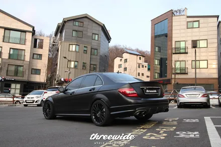 메르세데스 벤츠 C63 [사틴블랙 전체랩핑] / 성남시 수정구 시흥동