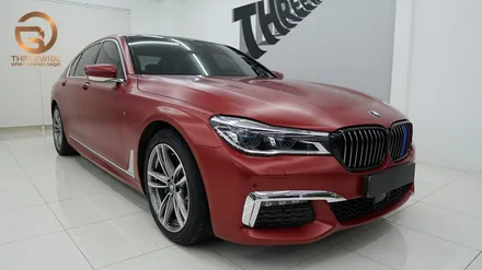 (분당 PPF) BMW 730D 사틴 뱀파이어 레드 랩핑 / 성남시 수정구 시흥동