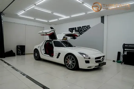 분당 벤츠 SLS, 오래된 PPF 황변이 생겼다면 이런 방법으로!? (#벤츠 #SLS #AMG #PPF제거 #광택 #분당 #판교) / 성남시 수정구 시흥동