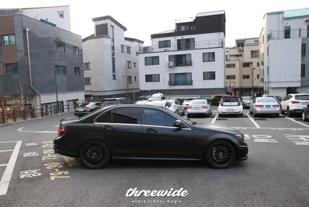 메르세데스 벤츠 C63 [사틴블랙 전체랩핑] / 성남시 수정구 시흥동