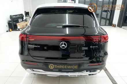 전기차 최상위 포식자, 벤츠 EQS SUV 실버 메탈릭 전체 랩핑 (#투톤랩핑 #실내PPF #분당 #판교) / 성남시 수정구 시흥동