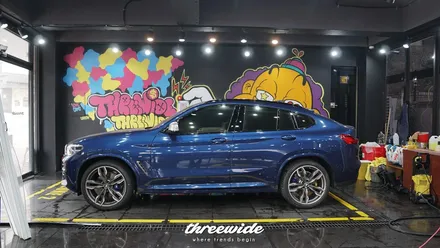 bmw x4 M40D [사틴 블랙 전체랩핑] / 성남시 수정구 시흥동