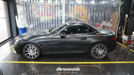 벤츠 SLC43AMG [사틴 카키 그린 전체랩핑] / 성남시 수정구 시흥동
