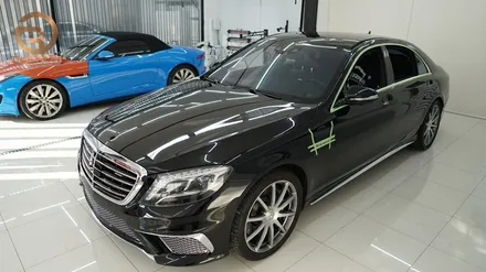 (분당 PPF) 벤츠 S65 AMG 유광 화이트 전체 랩핑 / 성남시 수정구 시흥동
