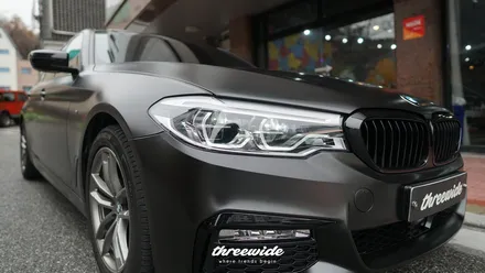 BMW 520D [사틴 블랙 전체랩핑] / 성남시 수정구 시흥동