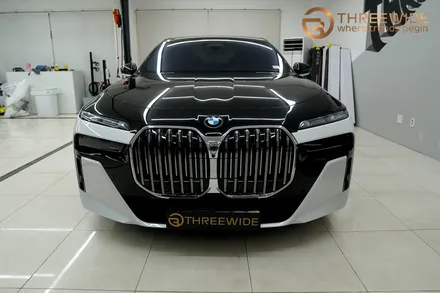 분당 BMW i7, 상단 투톤 고광택 투톤 랩핑 시공기 (#전체 #부분 #마이바흐룩 #판교 #코치라인) / 성남시 수정구 시흥동
