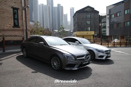 벤츠 CLS400 [사틴그레이 랩핑, 실내 카본랩핑] / 성남시 수정구 시흥동