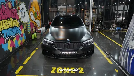BMW 520D [사틴 블랙 전체랩핑] / 성남시 수정구 시흥동