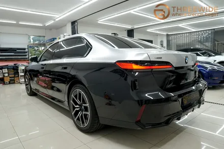 분당 BMW 740i, 일반적인 투톤 랩핑에 지친 분들을 위한 시공 (#듀오톤 #크롬죽이기 #크롬딜리트 #판교) / 성남시 수정구 시흥동