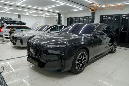 BMW i7, 럭셔리 대형 세단을 위한 블랙 크롬 딜리트 시공기! (#크롬죽이기 #크롬랩핑 #블랙랩핑 #분당 #판교) / 성남시 수정구 시흥동