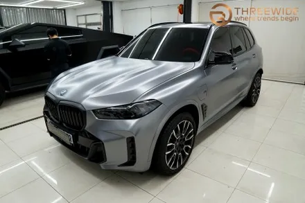 BMW X5, 사틴 그레이 & 실내 카본 전체 랩핑 시공 했어요! / 성남시 수정구 시흥동