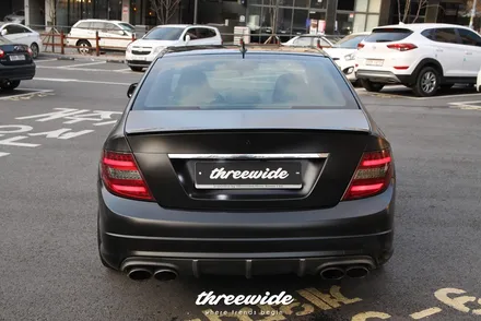 메르세데스 벤츠 C63 [사틴블랙 전체랩핑] / 성남시 수정구 시흥동