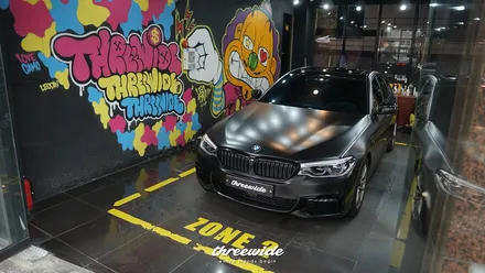 BMW 520D [사틴 블랙 전체랩핑] / 성남시 수정구 시흥동