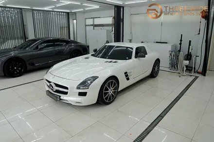 분당 벤츠 SLS, 오래된 PPF 황변이 생겼다면 이런 방법으로!? (#벤츠 #SLS #AMG #PPF제거 #광택 #분당 #판교) / 성남시 수정구 시흥동