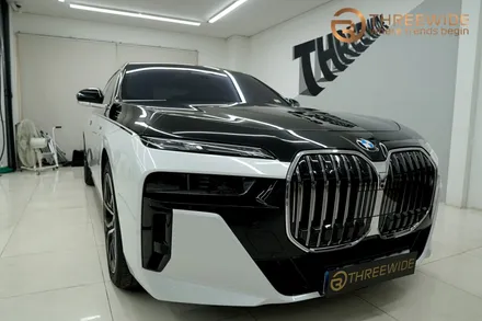 분당 BMW i7, 상단 투톤 고광택 투톤 랩핑 시공기 (#전체 #부분 #마이바흐룩 #판교 #코치라인) / 성남시 수정구 시흥동