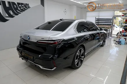 BMW i7, 실버 & 블랙 투톤 랩핑을 찾는 이유 (#분당 #판교 #코치라인) / 성남시 수정구 시흥동