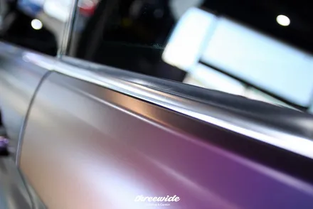 수원랩핑 쓰리와이드의 bmw 420d 카멜레온 전체랩핑 (satin lightingridge) / 성남시 수정구 시흥동