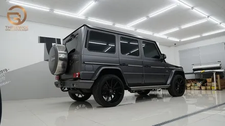 (분당 PPF) 벤츠 G63 AMG 지바겐 사틴 그레이 전체랩핑 / 성남시 수정구 시흥동