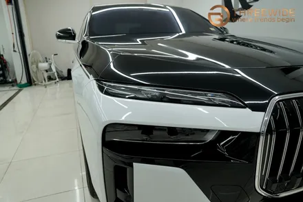 분당 BMW i7, 상단 투톤 고광택 투톤 랩핑 시공기 (#전체 #부분 #마이바흐룩 #판교 #코치라인) / 성남시 수정구 시흥동