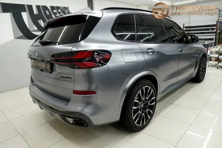 BMW X5, 사틴 그레이 & 실내 카본 전체 랩핑 시공 했어요! / 성남시 수정구 시흥동