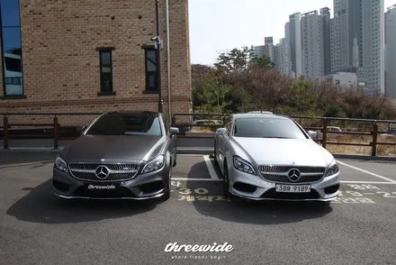 벤츠 CLS400 [사틴그레이 랩핑, 실내 카본랩핑] / 성남시 수정구 시흥동